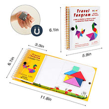 Carica l'immagine nel visualizzatore di Gallery, Coogam Tangram magnetici da Viaggio Tangrams Gioco Jigsaw Shapes... - Ilgrandebazar