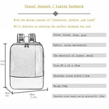 Carica l'immagine nel visualizzatore di Gallery, Zaino Per PC Portatile, YAOHU Porta Computer 15.6 Pollici Nero