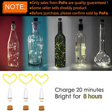Carica l'immagine nel visualizzatore di Gallery, LED Sughero Bottiglia Luci, USB Alimentato Ricaricabile, 1.9 m 20 LED, Rame... - Ilgrandebazar
