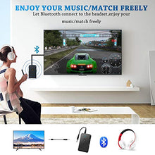 Carica l'immagine nel visualizzatore di Gallery, Trasmettitore Ricevitore Bluetooth 5.0, 2 in 1 Adattatore Nero