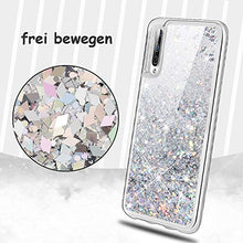 Carica l'immagine nel visualizzatore di Gallery, wlooo Cover per Samsung Galaxy A50, Glitter Argento