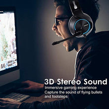 Carica l'immagine nel visualizzatore di Gallery, NUBWO - Cuffie Stereo per PS4, Xbox One, con Cavo e Stereo-3.5mm, Blue