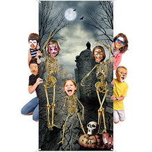 Carica l'immagine nel visualizzatore di Gallery, Sfondo di Halloween Scheletro Cranio Fotografia Tema Halloween...