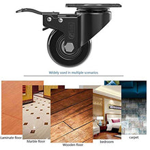 Carica l'immagine nel visualizzatore di Gallery, GBL - 4 Ruote Per Carrello 50mm | 200KG per mobili, Girevoli...