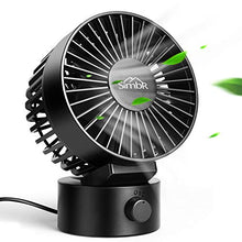 Carica l'immagine nel visualizzatore di Gallery, SIMBR Ventilatore USB Mini Portatile da Tavolo Ultrasilenzioso con Due...