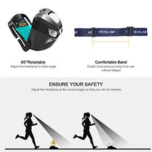 Carica l'immagine nel visualizzatore di Gallery, eecoo Lampada Frontale LED USB Ricaricabile 1200 mAh, Testa IPX4 8...
