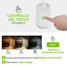 Carica l'immagine nel visualizzatore di Gallery, Lampada Libro 15 LED con Clip, Luce 3 Tipi Temperatura di Bianco