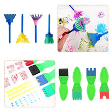 Carica l'immagine nel visualizzatore di Gallery, Surplex Kit di 42 Strumenti educativi Spugna da Pittura per Bambini,...