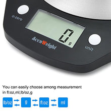 Carica l'immagine nel visualizzatore di Gallery, ACCUWEIGHT Bilancia Digitale da Cucina Bilance Alimenti Elettronica con Nero - Ilgrandebazar
