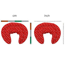 Carica l'immagine nel visualizzatore di Gallery, Cuscino del collo, cuori rosso. cervicale. Semi di lino