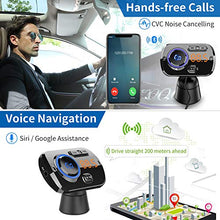 Carica l'immagine nel visualizzatore di Gallery, FM Trasmettitore Bluetooth 5.0 per Auto con Due Porta USB (QC 3.0 e Nero