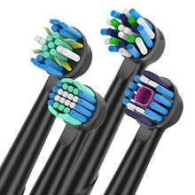 Carica l'immagine nel visualizzatore di Gallery, QLEBAO Testine Ricambio per Oral B Spazzolino Elettrico, 16 Pezzi Nero...