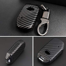 Carica l'immagine nel visualizzatore di Gallery, ontto 4 Pulsanti Guscio Cover Protettiva per Chiave Auto Kia A, Nero carbonio