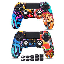 Carica l'immagine nel visualizzatore di Gallery, 6amLifestyle Cover Skin Controller PS4 Dualshock in Silicone Graffiti 01