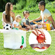 Carica l'immagine nel visualizzatore di Gallery, BESTZY 10L + 20l Sacchetto di Acqua Pieghevole Trasparente Contenitore...