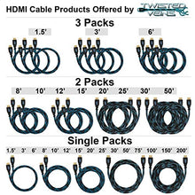 Carica l'immagine nel visualizzatore di Gallery, Twisted Veins ACHB25 Cavo Premium HDMI per connessioni 7,5m Confezione da 1 - Ilgrandebazar