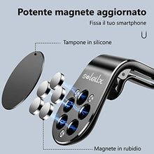 Carica l'immagine nel visualizzatore di Gallery, soleilx Supporto Auto Smartphone Magnetico Universale Porta Cellulare Nero