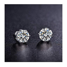 Carica l'immagine nel visualizzatore di Gallery, Caiery 925 Sterling Collana e Orecchini da Donna, in Argento, con Round - Ilgrandebazar