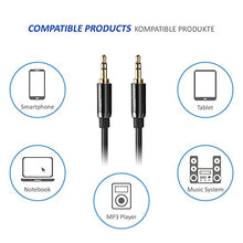 Carica l'immagine nel visualizzatore di Gallery, deleyCON 20m Cavo Jack 3,5mm AUX Audio Stereo 20 metri, Nero