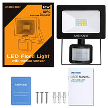 Carica l'immagine nel visualizzatore di Gallery, MEIKEE Faretto con Sensore di Movimento 10W, SMD, Nero, Bianco Freddo - Ilgrandebazar