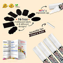 Carica l'immagine nel visualizzatore di Gallery, Pennarelli Gesso Liquido di DIGIELE, Pennarello Bianco da 3mm, Punta... - Ilgrandebazar
