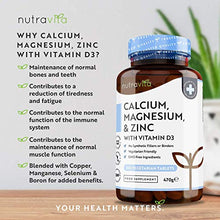 Carica l'immagine nel visualizzatore di Gallery, Calcio Magnesio Zinco e Vitamina D3-365 Compresse Vegetariane - Integratore...