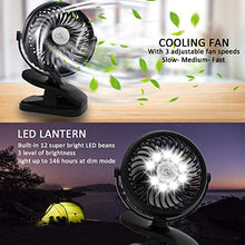 Carica l'immagine nel visualizzatore di Gallery, Ventilatore Portatile da Campeggio, USB, Tavolo...