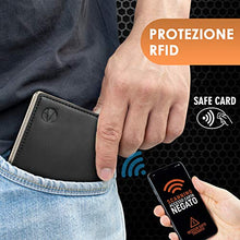 Carica l'immagine nel visualizzatore di Gallery, Portafoglio uomo e-GALE - Con Protezione RFID - Elegante e Compatto - Tanti...