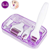 Carica l'immagine nel visualizzatore di Gallery, LIGICKY Kit roll 5-in-1 Micro-ago Derma Roller, 0.5/1.0/1.5/2.0mm in Acciaio... - Ilgrandebazar