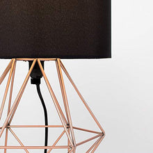 Carica l'immagine nel visualizzatore di Gallery, MiniSun – Lampada da tavolo “Angus” nello stile retrò nella forma Rame &amp; Nero - Ilgrandebazar