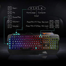 Carica l'immagine nel visualizzatore di Gallery, HAVIT Tastiera e Mouse da Gioco Filo Gaming e Kit Nero