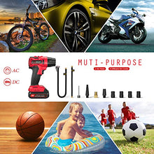 Carica l'immagine nel visualizzatore di Gallery, ICARMAINT Compressore Aria Portatile Auto Pompa Bicicletta Elettrica 2600mAh...