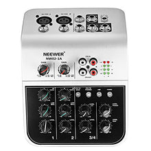 Carica l'immagine nel visualizzatore di Gallery, Neewer NW02-1A Mixer Console 2 Canali Economico per Microfono a 2 Channel - Ilgrandebazar