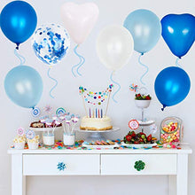 Carica l'immagine nel visualizzatore di Gallery, ZWOOS 70 Pezzi Palloncini Blu, Elio Compleanno Blu