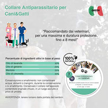 Carica l'immagine nel visualizzatore di Gallery, Green-Italy Collare Antipulci Cane e Gatto, Regolabile 63 cm - Efficacia 8...