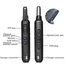 Carica l'immagine nel visualizzatore di Gallery, radtel rt-10 Walkie Talkie ricaricabile UHF 16 canali Scansione... - Ilgrandebazar