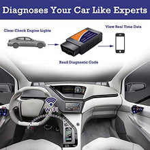 Carica l'immagine nel visualizzatore di Gallery, OUNDEAL OBD2 WiFi Auto Code Lettore, Diagnosi Scansione Strumento con 3000... - Ilgrandebazar