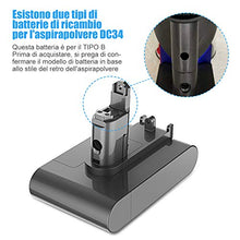Carica l'immagine nel visualizzatore di Gallery, Yaber 3000mAh Tipo B Batteria per Dyson DC34 DC45 DC35 DC31 DC44...