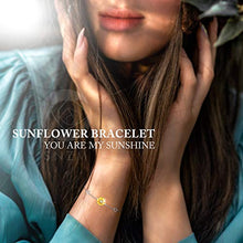 Carica l'immagine nel visualizzatore di Gallery, SNZM Collana da Donna con Ciondolo a Forma di Girasole, Oro Bianco - Ilgrandebazar