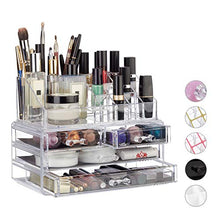 Carica l'immagine nel visualizzatore di Gallery, Relaxdays 10023130_50 Organizzatore Make-Up con 4 Cassetti, Trasparente