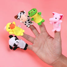 Carica l'immagine nel visualizzatore di Gallery, 10pcs Different Finger Cartoon Animal burattini in morbido velluto Dolls... - Ilgrandebazar