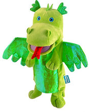 Carica l'immagine nel visualizzatore di Gallery, Fiesta Crafts T-2186 - Marionetta Drago, Colore: Verde verde - Ilgrandebazar