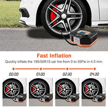 Carica l'immagine nel visualizzatore di Gallery, TowerTop Compressore Aria Portatile Auto, 12V DC Mini Pompa Elettrica con...
