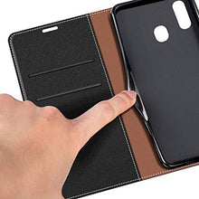 Carica l'immagine nel visualizzatore di Gallery, COODIO Custodia per Samsung Galaxy A40, in Pelle Nero - Ilgrandebazar