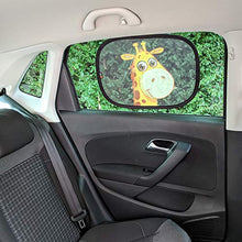 Carica l'immagine nel visualizzatore di Gallery, Parasole Baby Uma per auto, parasole neonati, con giraffa, Nero e Giallo