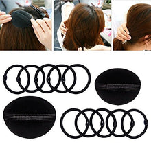 Carica l'immagine nel visualizzatore di Gallery, Lictin Chignon Materiale Accessori per Acconciature Capelli Donne Nero - Ilgrandebazar