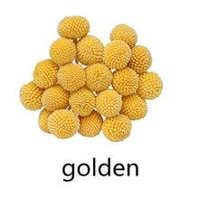 Carica l'immagine nel visualizzatore di Gallery, INVISIKAYAK Craspedia Globosa Materiale Fiore Immortal Eternal 40pcs, Dorato - Ilgrandebazar
