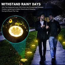 Carica l'immagine nel visualizzatore di Gallery, LED Luce Solari Giardino Esterno,MUZEY 4 Pezzi 8Led Lampada Solare da...