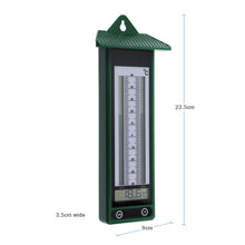 Carica l'immagine nel visualizzatore di Gallery, Termometro con indicazione massimo e minimo da -40 a + 50 °C, design Green - Ilgrandebazar