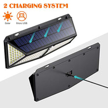 Carica l'immagine nel visualizzatore di Gallery, Luci Solari Esterno,【288LED-USB Ricaricabile】VOOE Lampade a led da...
